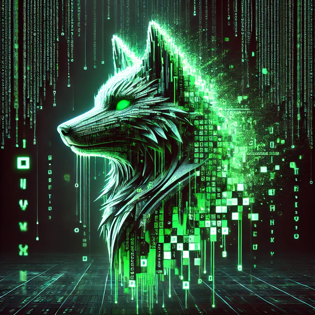 Matrix fox — digital code fox