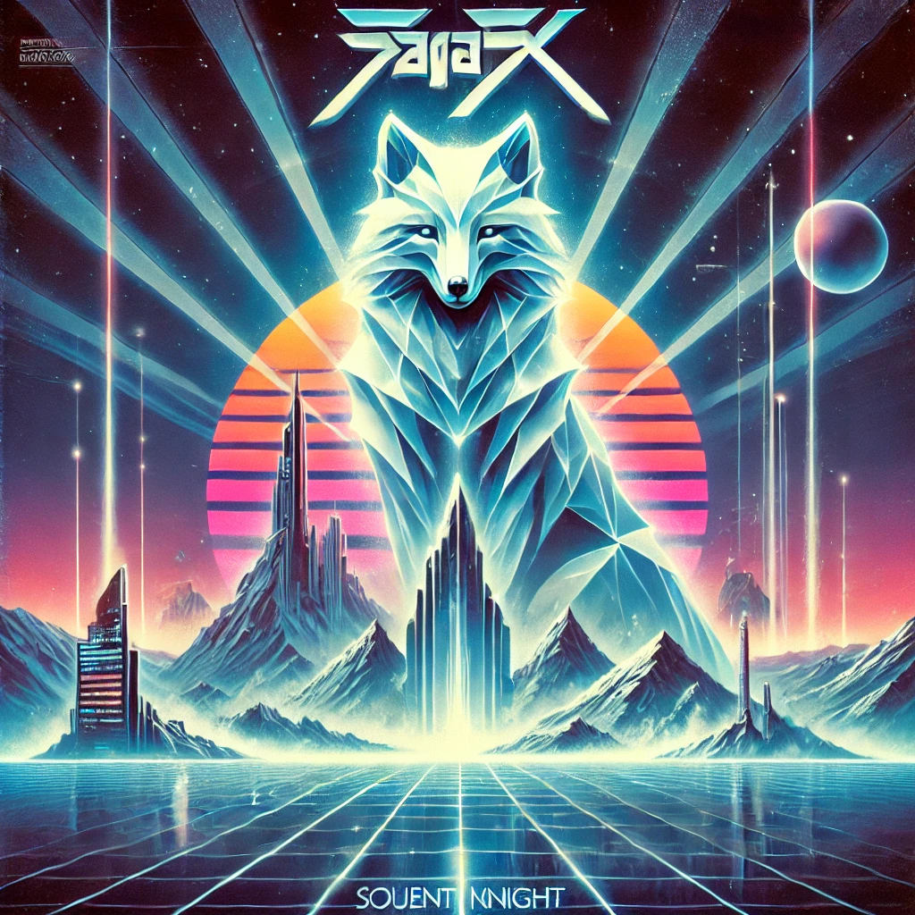 Retrowave crystal fox