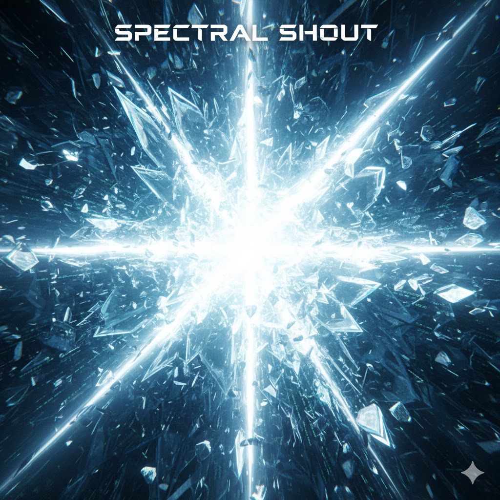 Spectral Shout — shattering ice light